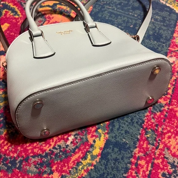 Kate Spade Sylvia Dome Satchel light blue crossbody purse - Picture 5 of 12